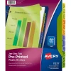 Dividers|Avery Plastic Pre-Printed Monthly Plastic Divider, Jan-Dec Tabs, Multicolor, 1 Set (11331)