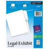 Dividers|Avery Premium Collated Legal Paper Dividers, 1-10 & Table of Content Tabs, White, Style, Letter Size (11381)