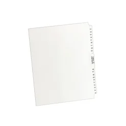 Dividers|Avery Premium Collated Legal Paper Dividers, 51-75 & Table of Content Tabs, White, Style, Letter Size (11396)