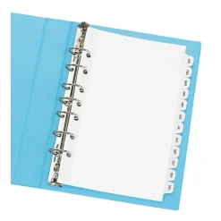 Dividers|Avery Pre-Printed Mini Paper Dividers, Jan-Dec Tabs, White (11315)