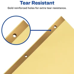 Dividers|Avery Pre-Printed Paper Dividers with Laminated Tabs, 1-31 Tabs, Buff, Gold Reinforced (11308)