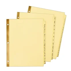 Dividers|Avery Pre-Printed Paper Dividers with Laminated Tabs, 1-31 Tabs, Buff, Gold Reinforced (11308)
