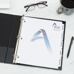 Dividers|Avery Print-On Paper Dividers, 5 Tabs, White, 25 Sets/Pack (11517)