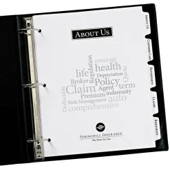 Dividers|Avery Print-On Paper Dividers, 5 Tabs, White, 25 Sets/Pack (11517)