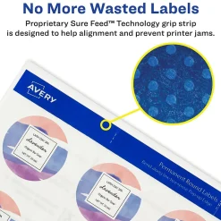 Labels|Avery Print-to-the-Edge Laser/Inkjet Square Labels, 2
