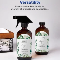 Labels|Avery Print-to-the-Edge Laser Arched Labels, 3-1/2" x 4-3/4", Textured White, 40 Labels/Pack (22826)