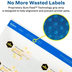 Labels|Avery Print-to-the-Edge Laser/Inkjet Rectangle Labels, 2