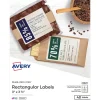 Labels|Avery Print-to-the-Edge Laser/Inkjet Rectangle Labels, 3" x 3 3/4", Pearlized Ivory, 48 Labels/Pack (22823)
