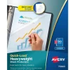 Sheet Protectors|Avery Quick Load Non-Glare Heavyweight Sheet Protectors, 8.5" x 11", Clear, 50/Box(73803)