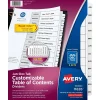 Dividers|Avery Ready Index Table of Contents Pre-Printed Monthly Paper Divider, Jan-Dec, Multicolor, 6 Sets (11830)