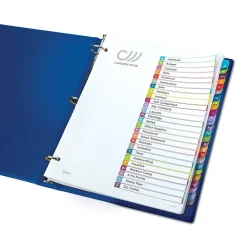 Dividers|Avery Ready Index Table of Contents Paper Dividers, A-Z Tabs, Contemporary Multicolor (11844)