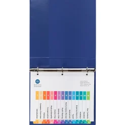 Dividers|Avery Ready Index Table of Contents Paper Dividers, 1-15 Tabs, Multicolor, 6 Sets/Pack (11197)