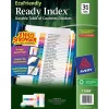 Dividers|Avery Ready Index Table of Contents EcoFriendly Paper Dividers, 1-31 Tabs, Multicolor (11084)