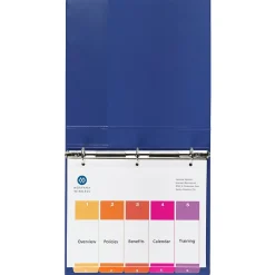 Dividers|Avery Ready Index Table of Contents Paper Dividers, 1-5 Tabs, Multicolor, 24 Sets/Box (11167)