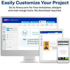 Discount Avery Repositionable Inkjet Address Labels, 1