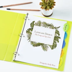 Dividers|Avery Style Edge Insertable Plastic Dividers, 5-Tab, Assorted, 120/Carton