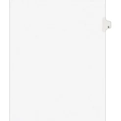 Dividers|Avery Style Individual Legal Divider, Tab E, 8.5" x 11", White, 25/Set (01405)