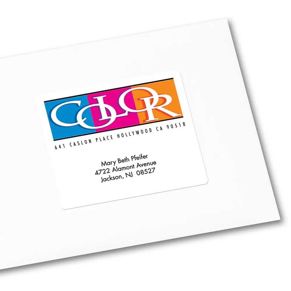 Clearance Avery Sure Feed Inkjet Shipping Labels, 3-1/3" x 4", White, 120 Labels/Pack (8254)