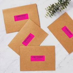 Discount Avery Sure Feed Laser Address Labels, 1" x 2 5/8", Neon Magenta, 750 Labels/Pack (5970) Bright Magenta