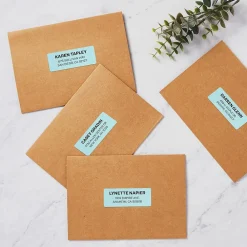 Hot Avery Sure Feed Laser Address Labels, 1" x 2 5/8", , 750 Labels/Pack (5980) Pastel Blue