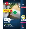 Labels|Avery Sure Feed Laser Round Labels, 1-2/3" Dia, White, 600 Labels/Pack (5293)