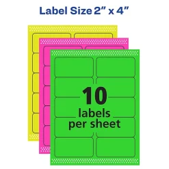 New Avery Sure Feed Laser Shipping Labels, 2