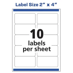 Sale Avery Sure Feed Laser/Inkjet Shipping Labels, 2