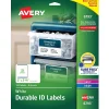 Labels|Avery Sure Feed Laser/Inkjet Durable ID Labels, 2" x 2-5/8", White, 120 Labels/Pack (6793)
