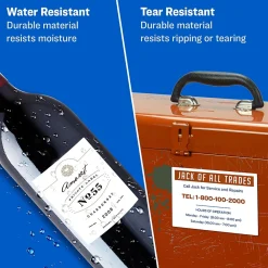 Labels|Avery Sure Feed Laser/Inkjet Durable ID Labels, 2" x 2-5/8", White, 120 Labels/Pack (6793)