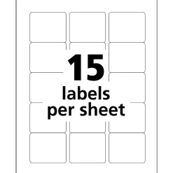 Labels|Avery Sure Feed Laser/Inkjet Durable ID Labels, 2