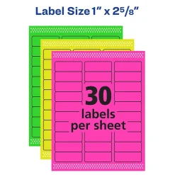 Labels|Avery Sure Feed Laser/Inkjet ID Labels, 1