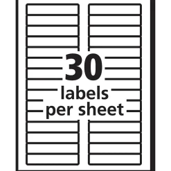 Labels|Avery Sure Feed Laser/Inkjet File Folder Labels, 2/3