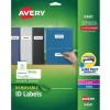 Labels|Avery Sure Feed Laser/Inkjet ID Labels, 1" x 2-5/8", White, 750 Labels/Pack (6460)
