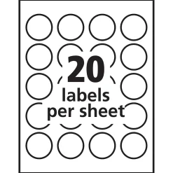 Labels|Avery Sure Feed Laser/Inkjet Print-to-the-Edge Labels, 1-5/8