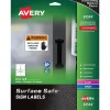 Labels|Avery Surface Safe Laser/Inkjet Label Safety Signs, 3 1/2" x 5", White, 60 Labels/Pack (61514)