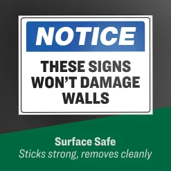 Labels|Avery Surface Safe Laser/Inkjet Label Safety Signs, 3 1/2