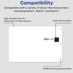 Labels|Avery Thermal Shipping Labels, 4" x 6", White, 880 Labels/Box (4157)