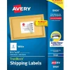 Clearance Avery TrueBlock Inkjet Shipping Labels, 3-1/3" x 4", White, 600 Labels/Box (8464)