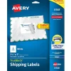 Sale Avery TrueBlock Inkjet Shipping Labels, 3-1/2" x 5", White, 100 Labels/Pack (8168)