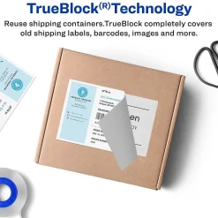 Labels|Avery TrueBlock Inkjet Shipping Labels with Paper Receipts, 5-1/16" x 7-5/8", White, 25 Labels/Pack (8127)