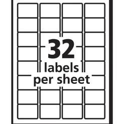 Labels|Avery TrueBlock Laser Durable ID Labels, 1-1/4