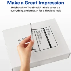 Hot Avery TrueBlock Laser Shipping Labels, 5-1/2" x 8-1/2", White, 1,000 Labels/Box (95900)