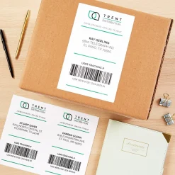 Hot Avery TrueBlock Laser Shipping Labels, 5-1/2