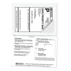 Best Avery TrueBlock Laser Shipping Labels with Paper Receipts, 5-1/16