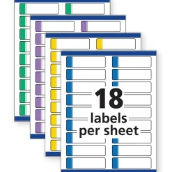 Labels|Avery TrueBlock Laser/Inkjet Extra Large File Folder Labels, 15/16