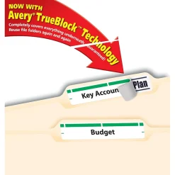 Labels|Avery TrueBlock Laser/Inkjet File Folder Labels, 2/3