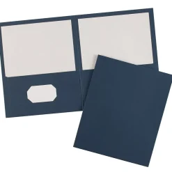 Pocket Folders|Avery Two-Pocket Folders, Dark Blue, 25/Box (47985)