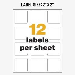 Labels|Avery UltraDuty Waterproof Laser GHS Chemical Labels 2