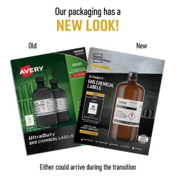 Labels|Avery UltraDuty Waterproof Laser GHS Chemical Labels, 2