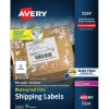 Best Avery Waterproof Laser Shipping Labels, 3-1/3" x 4", Matte White, 300 Labels/Box (5524)